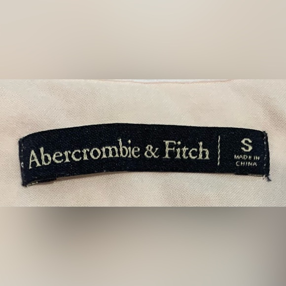 Abercrombie & Fitch White Lace Tank Top w light Pink detailing Sz S Cami Top - Picture 8 of 10